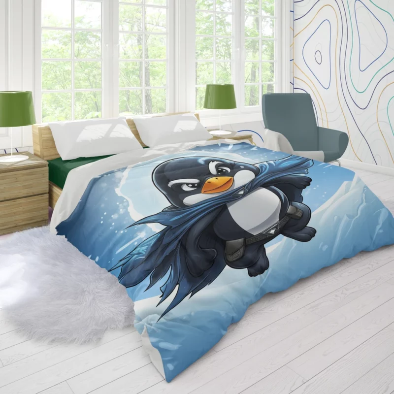 Penguin T-Shirt Graphics Duvet Cover