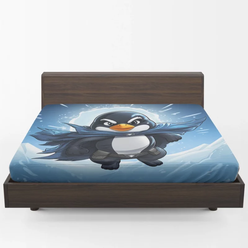 Penguin T-Shirt Graphics Fitted Sheet 1