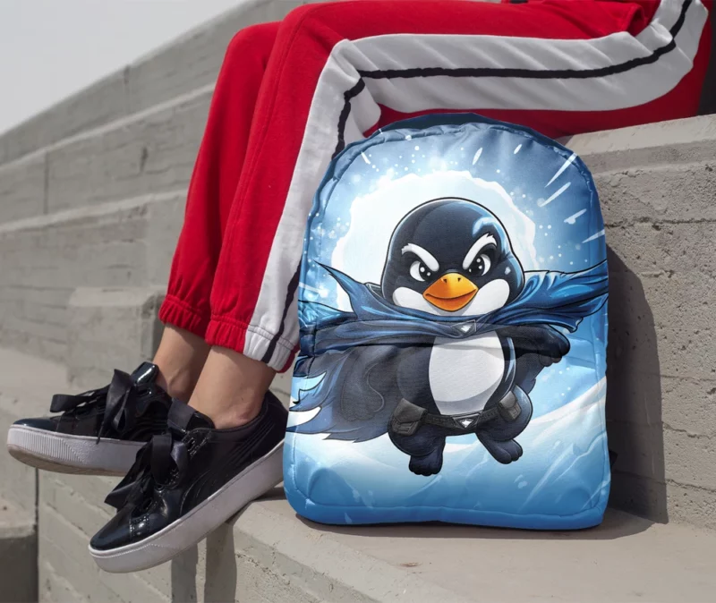 Penguin T-Shirt Graphics Minimalist Backpack 1