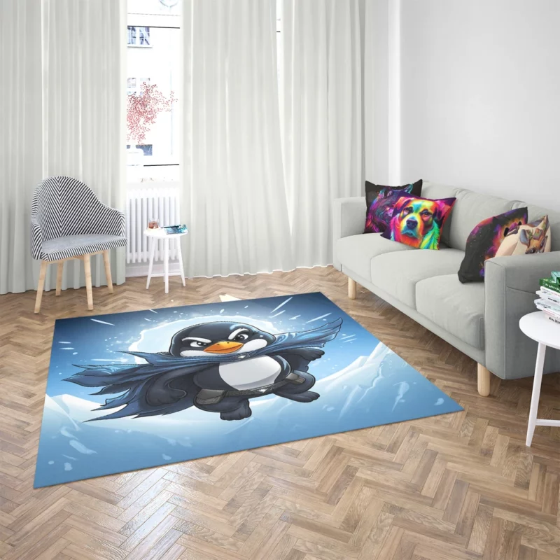 Penguin T-Shirt Graphics Rug 2