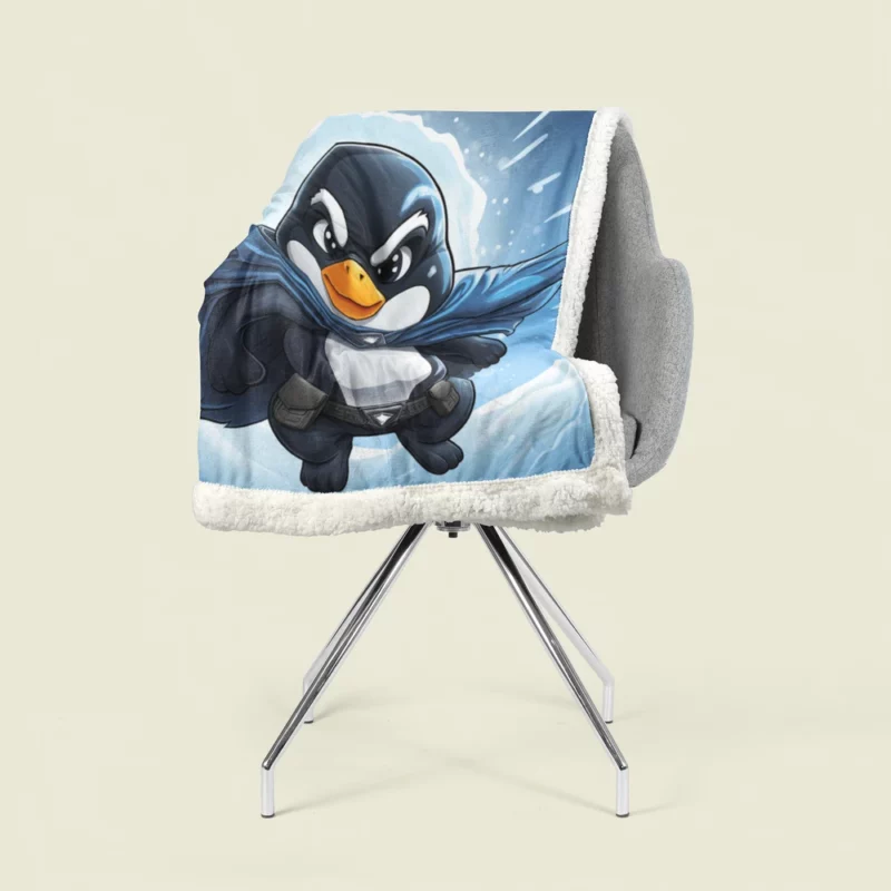 Penguin T-Shirt Graphics Sherpa Fleece Blanket 1