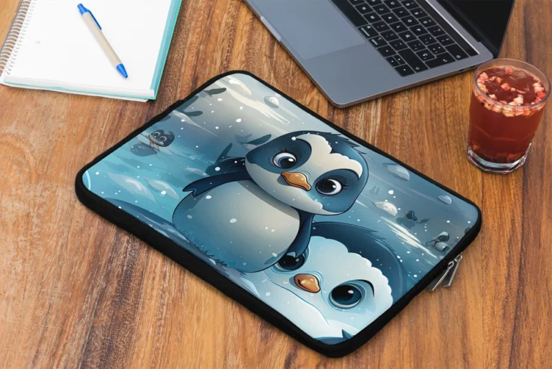 Penguin With Label Laptop Sleeve 2