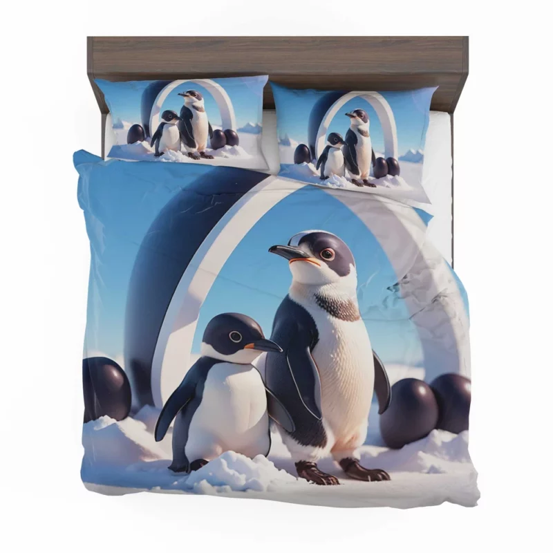 Penguin in Winter Wonderland Bedding Set 2