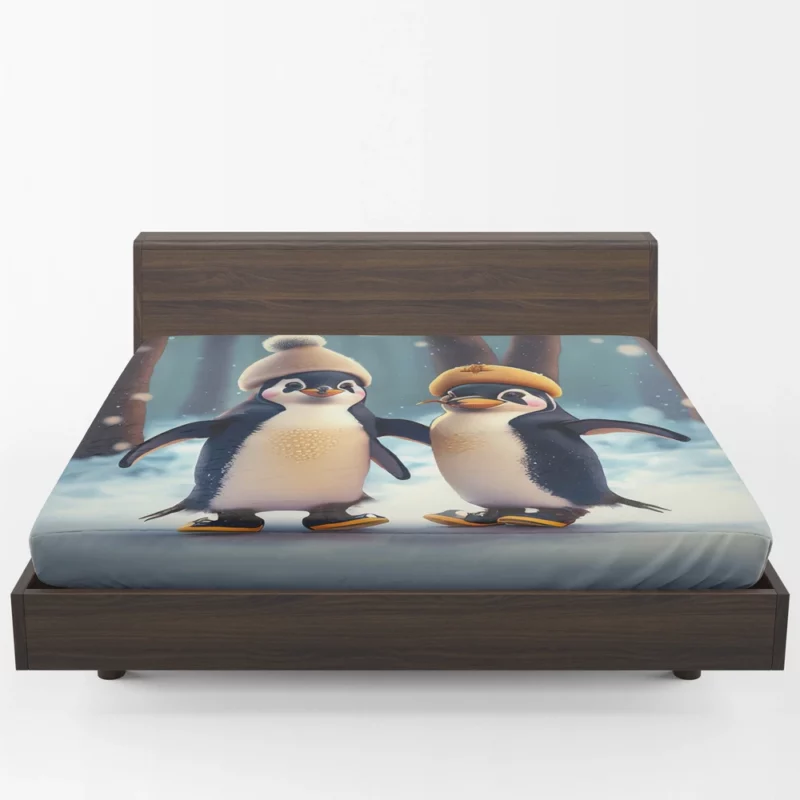Penguins on Saunders Island Fitted Sheet 1
