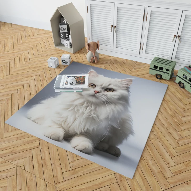 Persian Cat With Dichromatic Eyes Rug 1