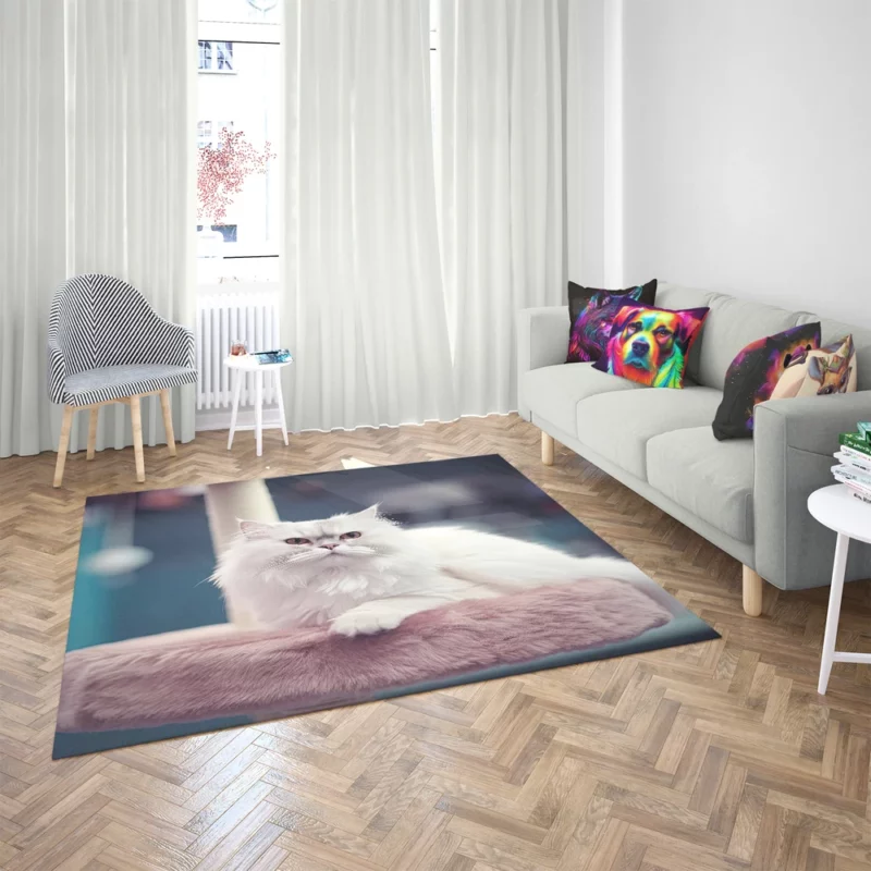 Persian Cat in Salon Rug 2