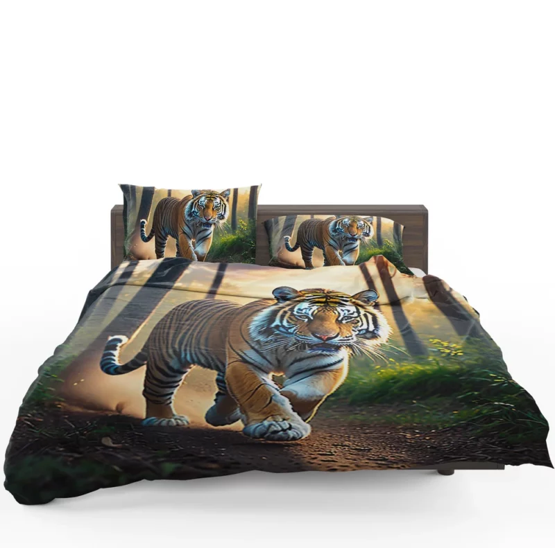 Photographic Bengal Tiger Mid-run Bedding Set 1