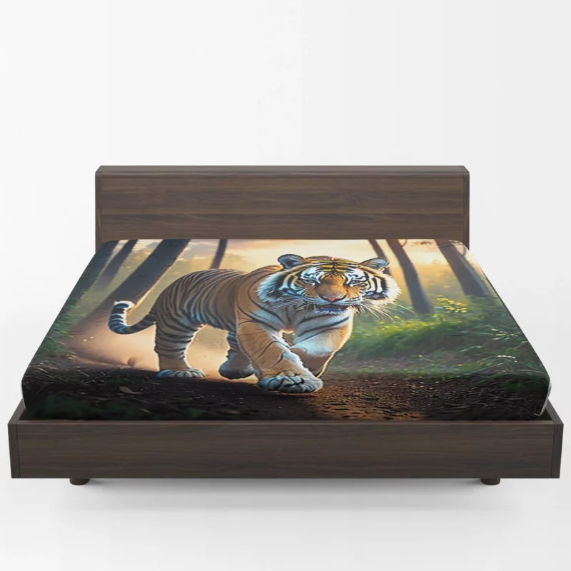 Photographic Bengal Tiger Mid-run Fitted Sheet 1