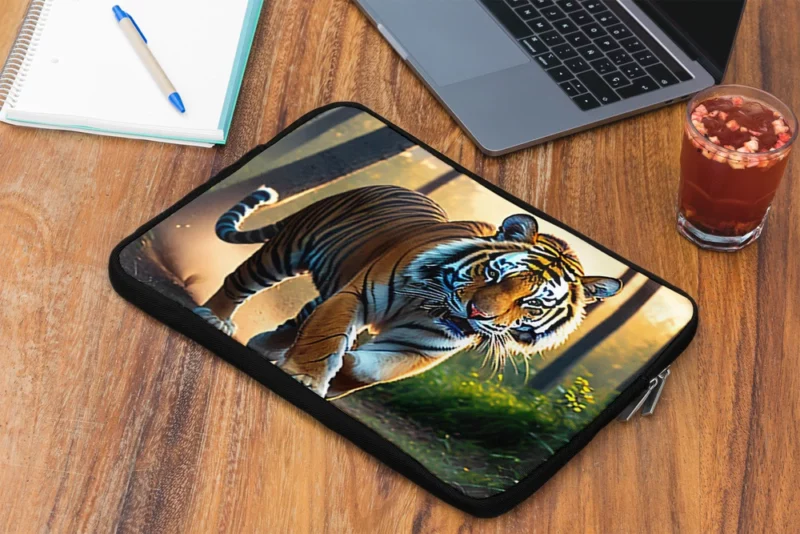 Photographic Bengal Tiger Mid run Laptop Sleeve 2