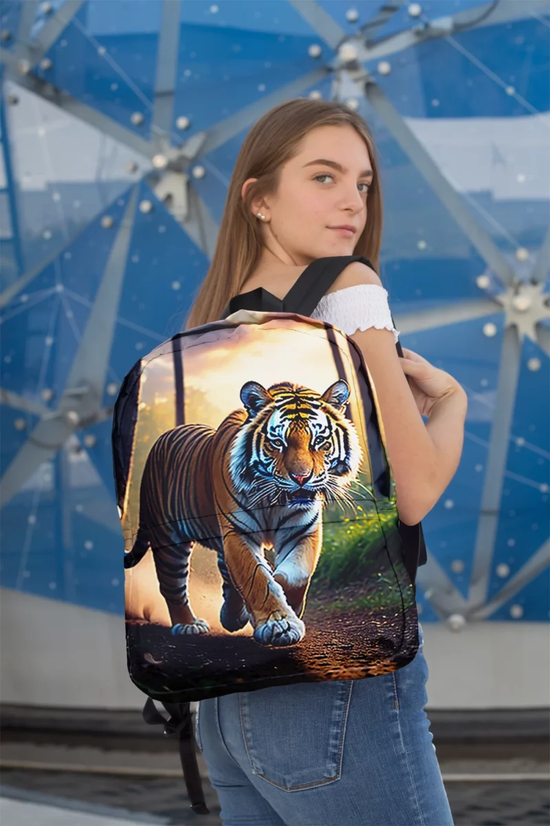 Photographic Bengal Tiger Mid-run Minimalist Backpack 2