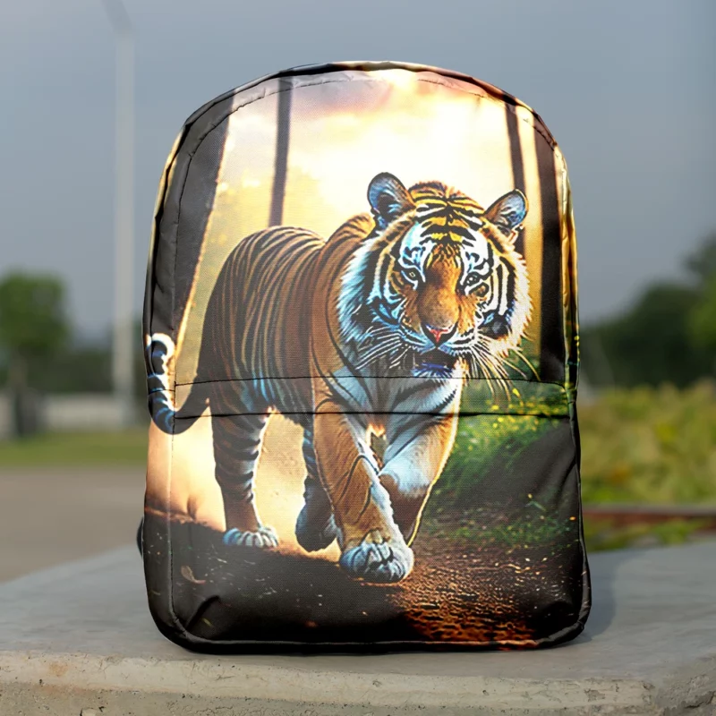Photographic Bengal Tiger Mid-run Minimalist Backpack