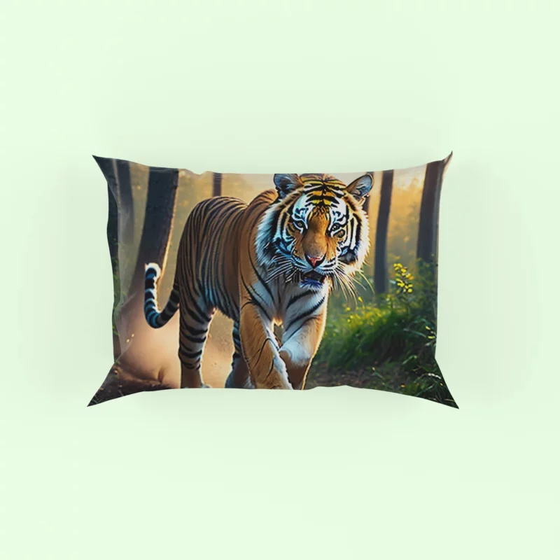 Photographic Bengal Tiger Mid-run Pillow Case