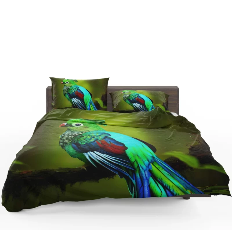 Photorealistic Quetzal A Parrot Beauty Bedding Set 1