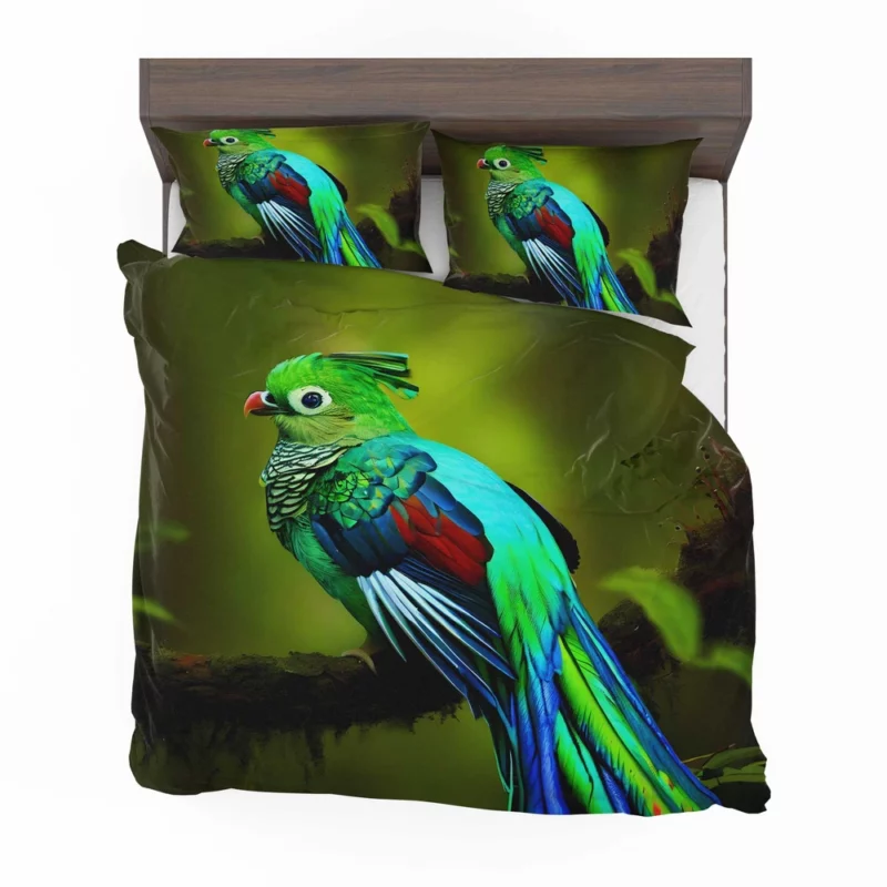 Photorealistic Quetzal A Parrot Beauty Bedding Set 2