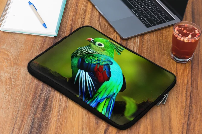 Photorealistic Quetzal A Parrot Beauty Laptop Sleeve 2
