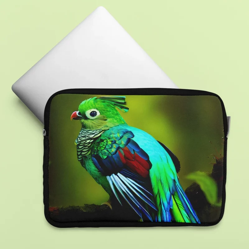 Photorealistic Quetzal A Parrot Beauty Laptop Sleeve
