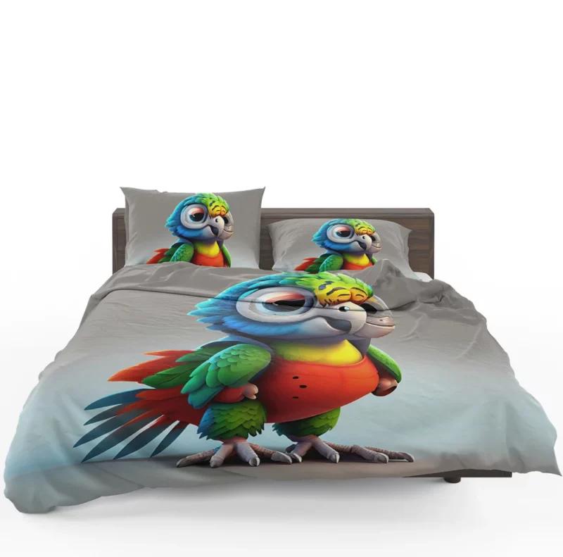 Pixar-Style Mini Parrot Bedding Set 1
