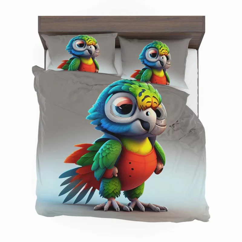 Pixar-Style Mini Parrot Bedding Set 2