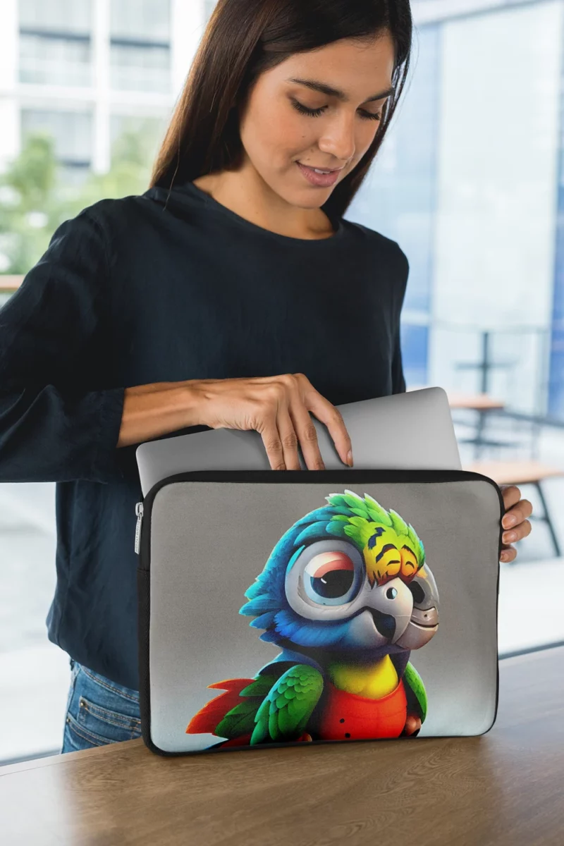Pixar Style Mini Parrot Laptop Sleeve 1