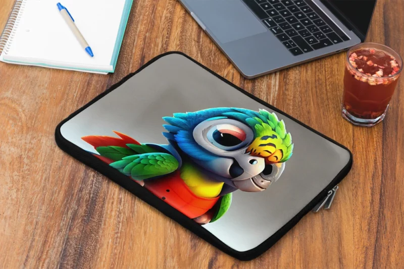 Pixar Style Mini Parrot Laptop Sleeve 2