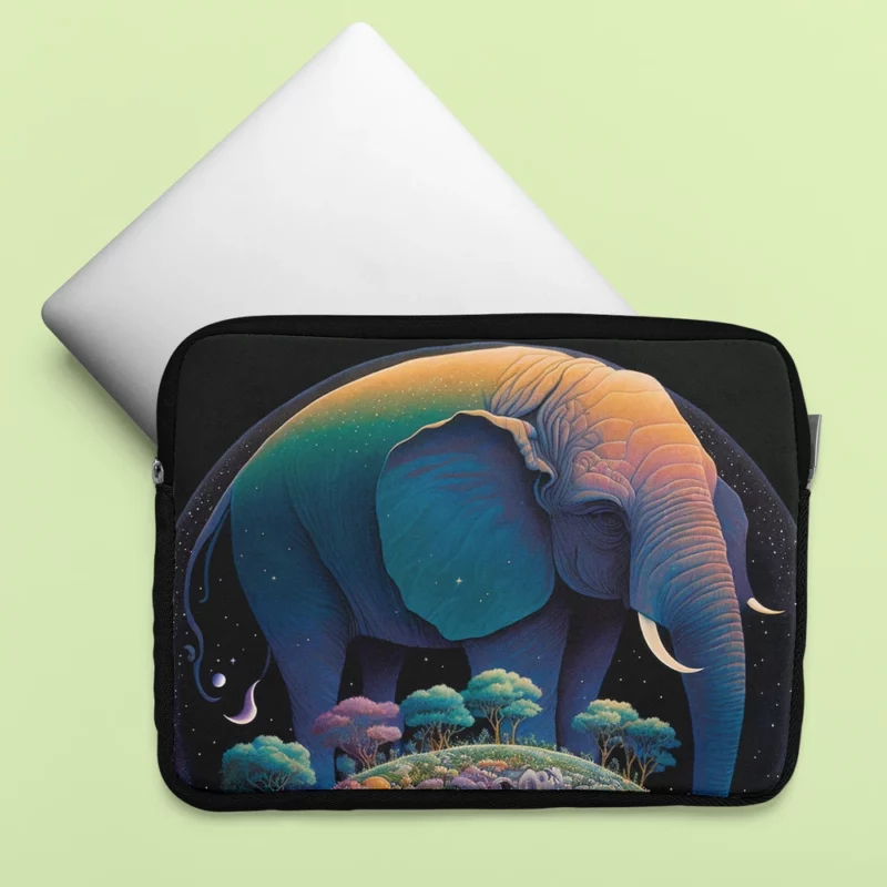 Pixel Art Fantasy Elephant Laptop Sleeve