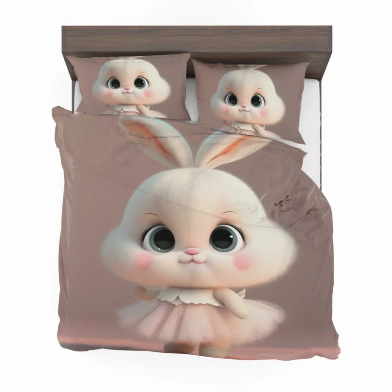 Playful Cartoon Bunny Bedding Set 2