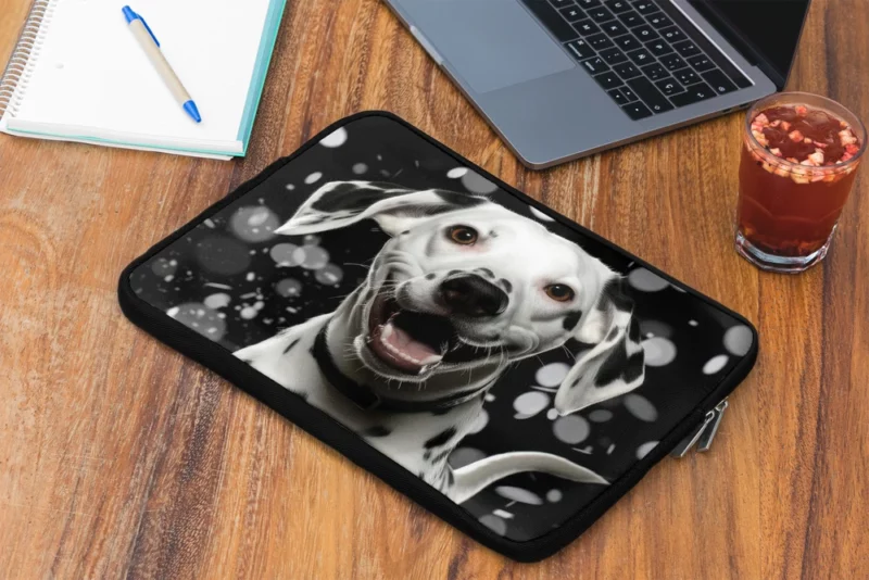 Playful Jumping Dalmatian Laptop Sleeve 2