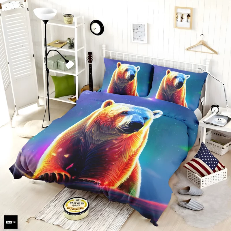 Playful Polar Bear Cub Bedding Set