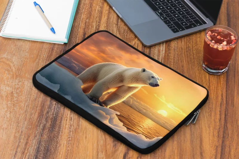 Polar Bear Portrait Laptop Sleeve 2