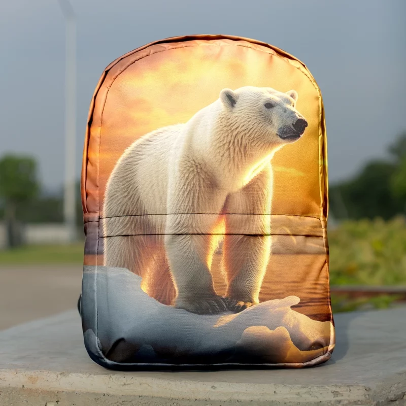 Polar Bear Portrait Minimalist Backpack