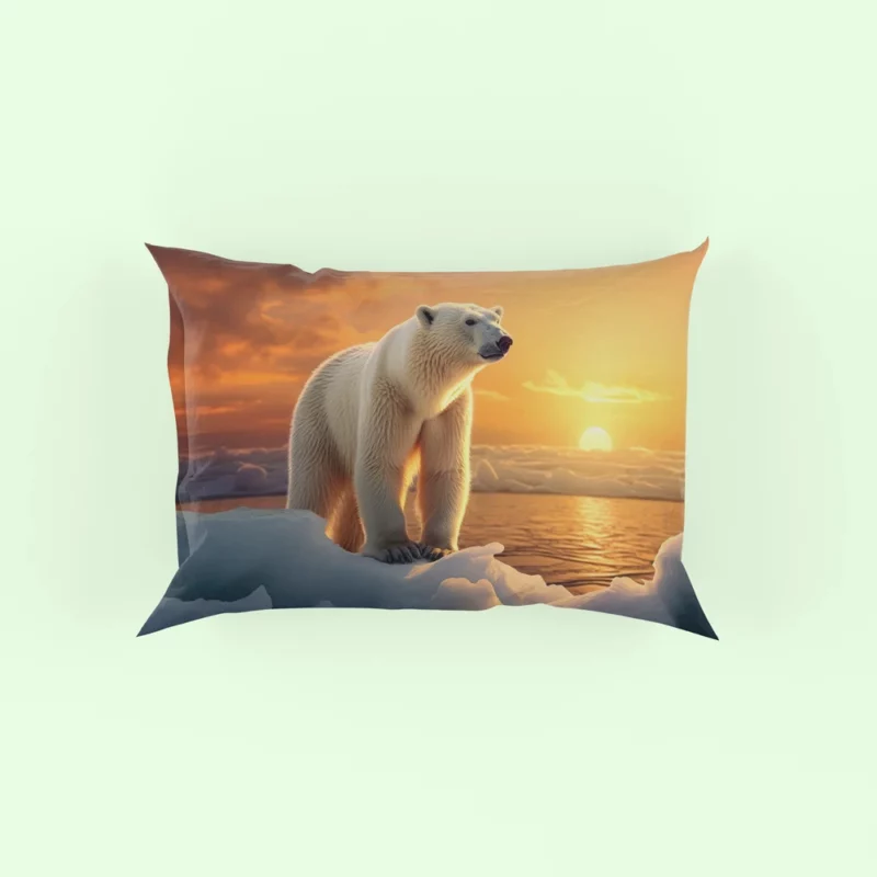 Polar Bear Portrait Pillow Case