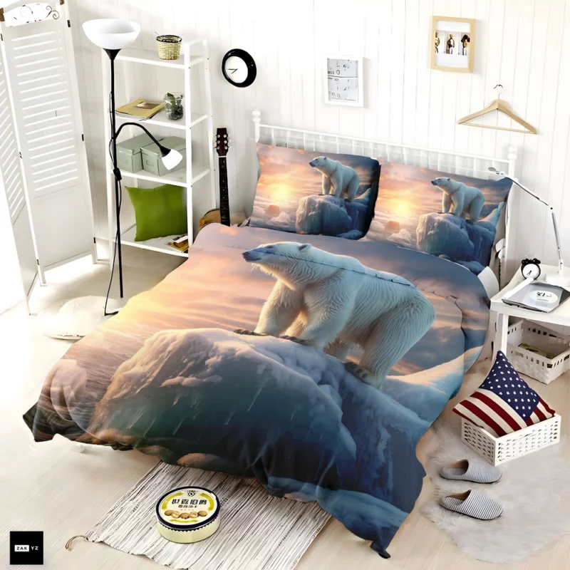 Polar Bear in the Arctic Bedding Set