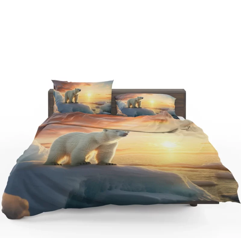 Polar Bear in the Arctic Tundra Bedding Set 1