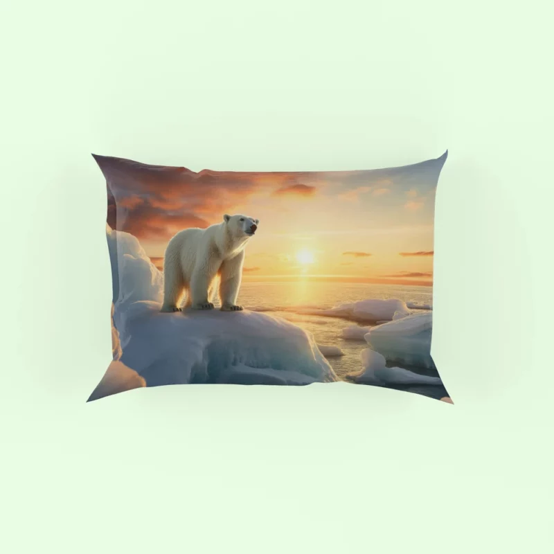 Polar Bear in the Arctic Tundra Pillow Case