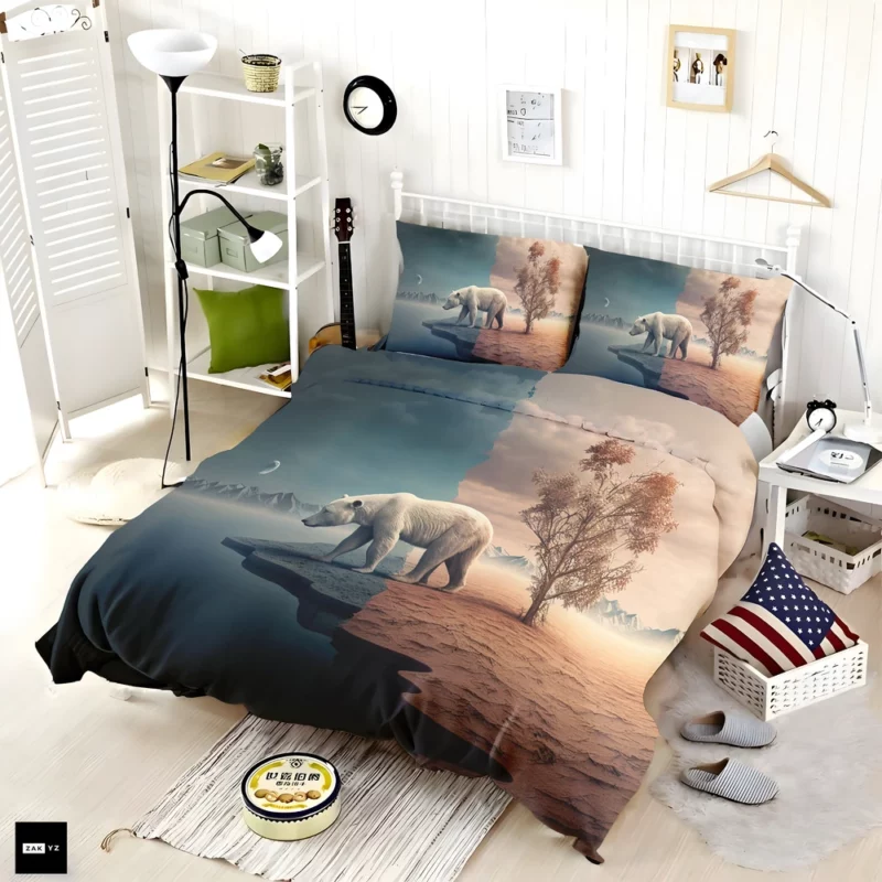 Polar Bear in the Desert Bedding Set