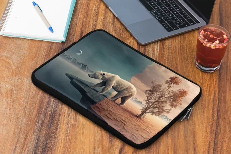 Polar Bear in the Desert Laptop Sleeve 2