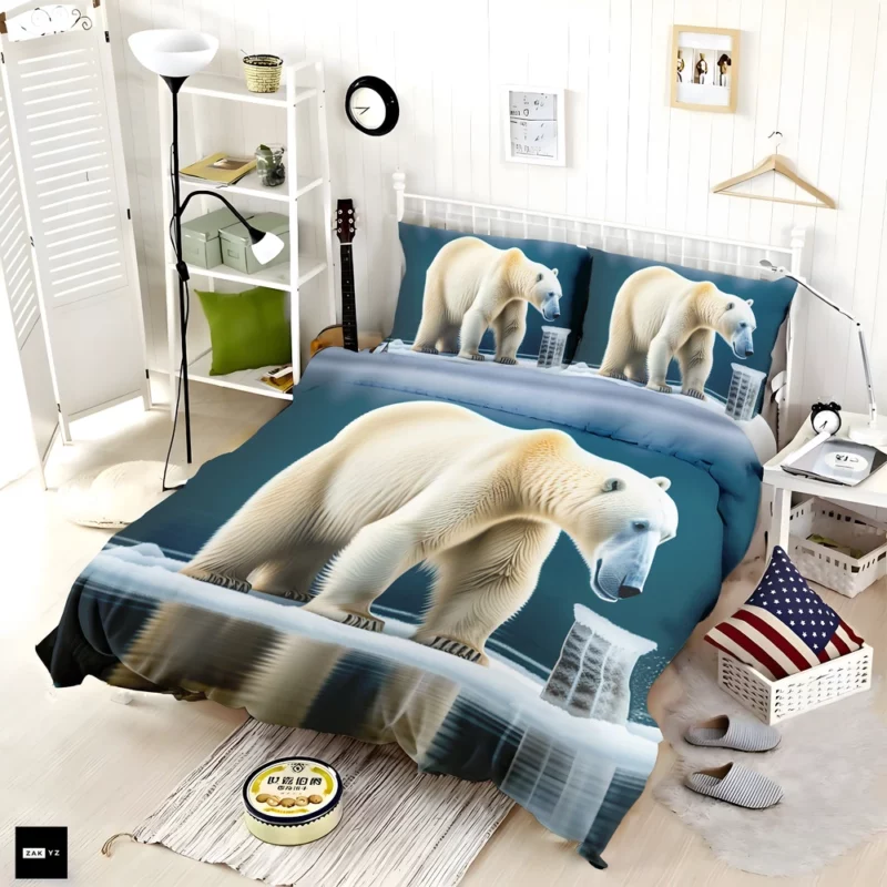 Polar Bear on an Ice Floe Bedding Set