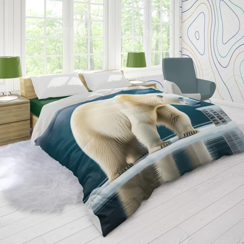 Polar Bear on an Ice Floe Duvet Cover