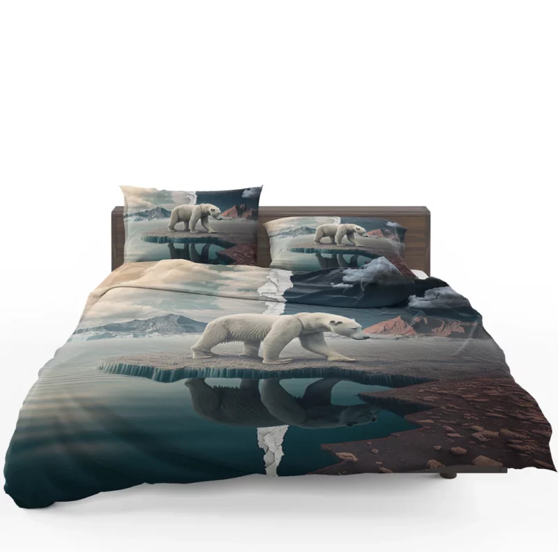 Polar Bear on an Iceberg Bedding Set 1