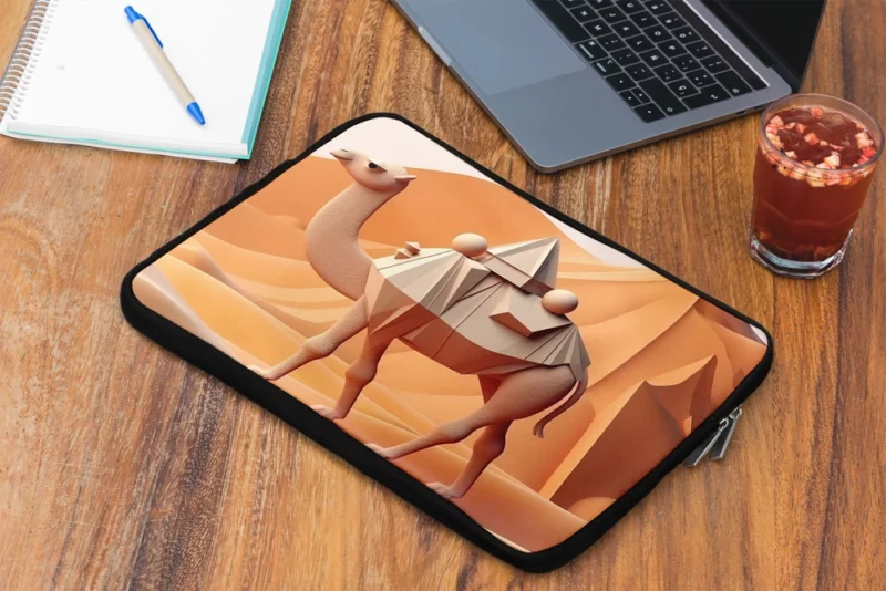 Polygonal Camel Illustration Laptop Sleeve 2