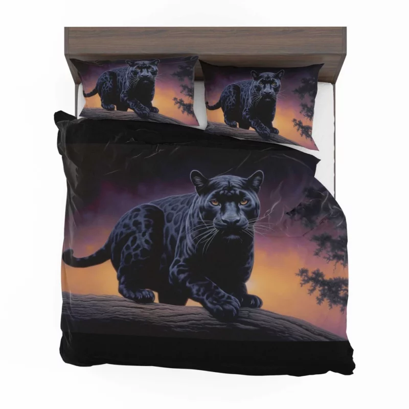 Portrait of a Malaysian Black Panther Bedding Set 2