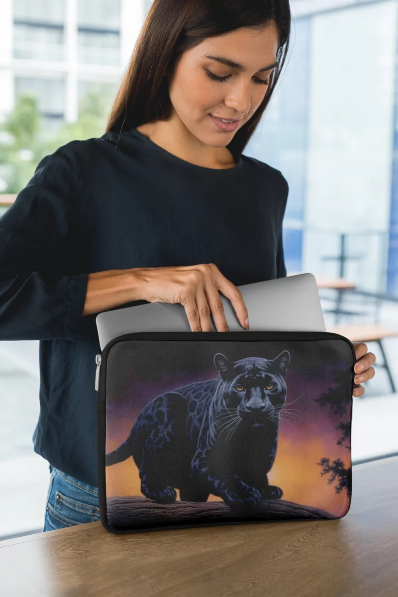 Portrait of a Malaysian Black Panther Laptop Sleeve 1