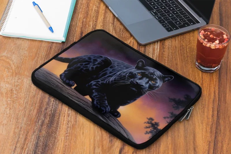 Portrait of a Malaysian Black Panther Laptop Sleeve 2