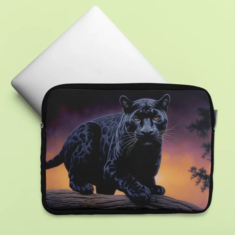 Portrait of a Malaysian Black Panther Laptop Sleeve