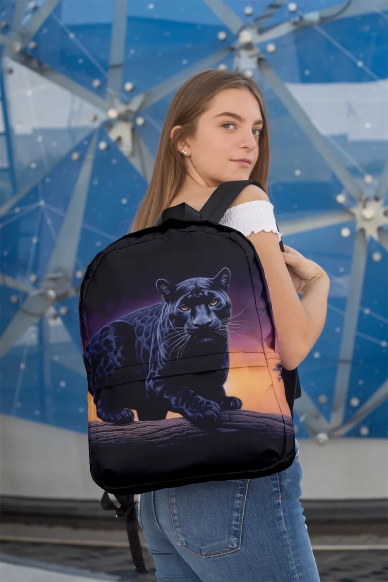 Portrait of a Malaysian Black Panther Minimalist Backpack 2