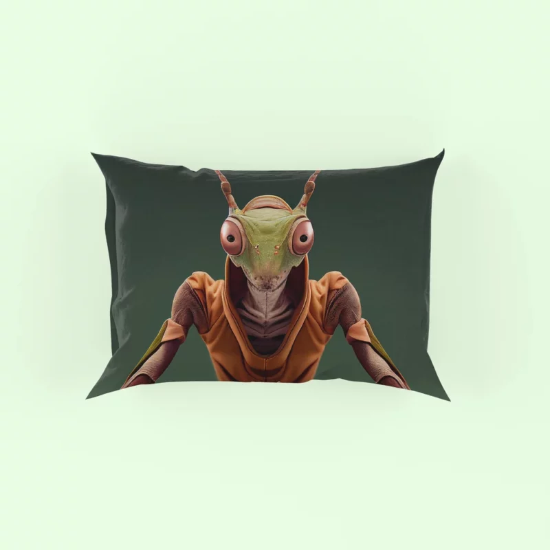 Praying Mantis Workout Art Pillow Case