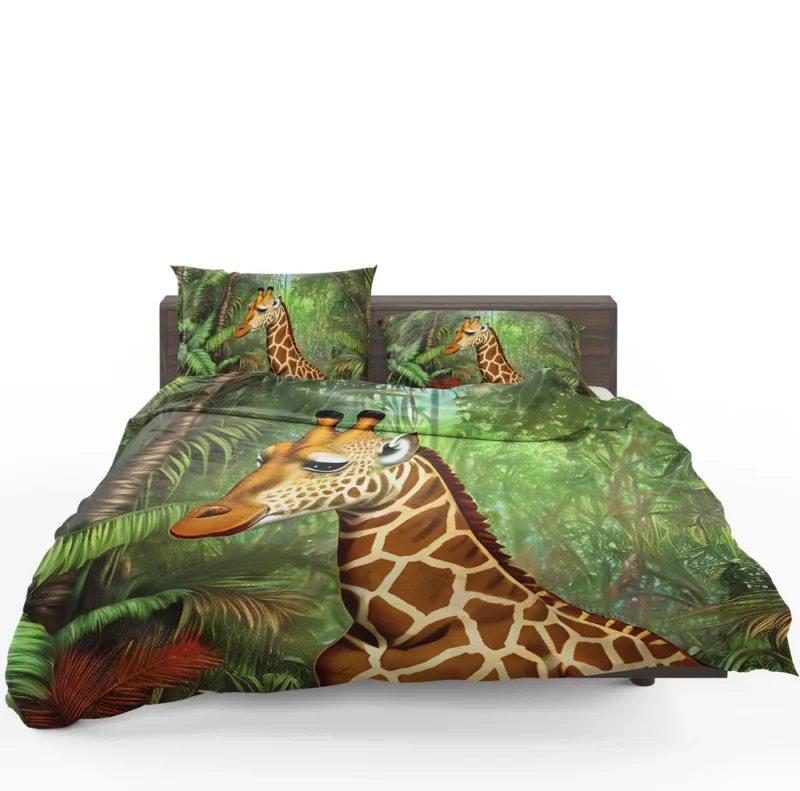 Psychedelic Giraffe Artwork Bedding Set 1