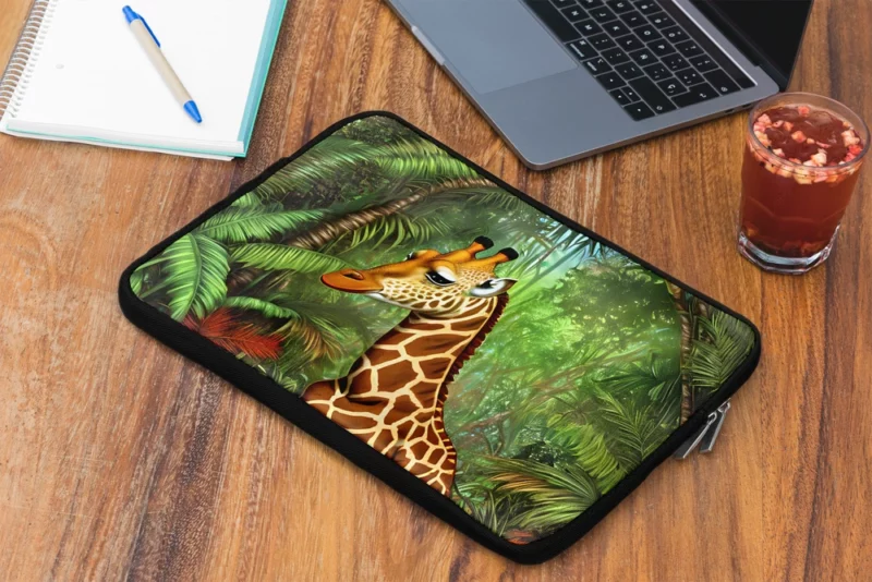 Psychedelic Giraffe Artwork Laptop Sleeve 2