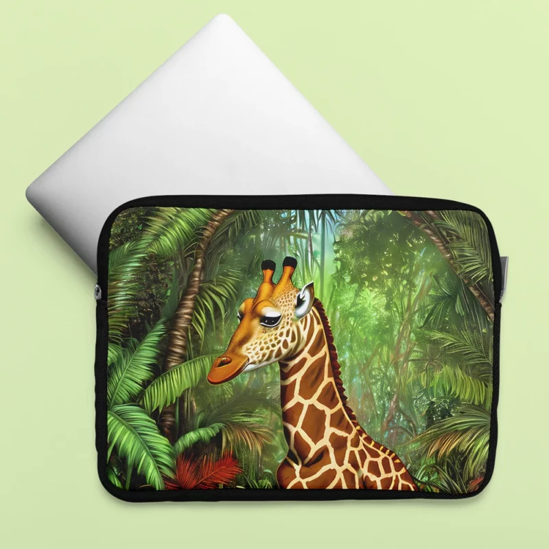 Psychedelic Giraffe Artwork Laptop Sleeve