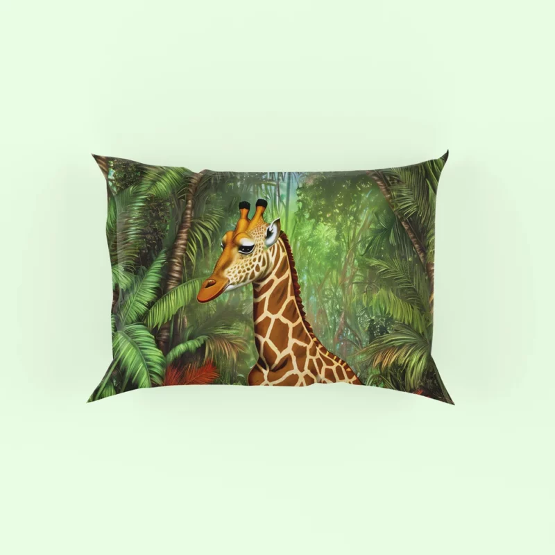 Psychedelic Giraffe Artwork Pillow Case